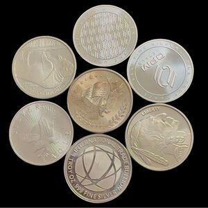 One Ounce .999 Random Silver Coin!